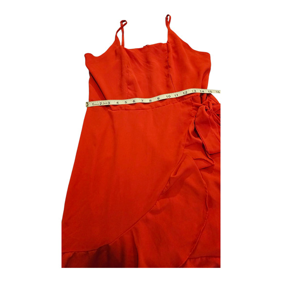 Large Red Sleeveless Mini Dress - Picture 5 of 6